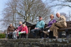 Hathersage Bowls Club use TDP's classic looking Peak Bench made from recycled plastic waste