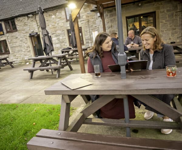 TDP recycled plastic picnic table in brown