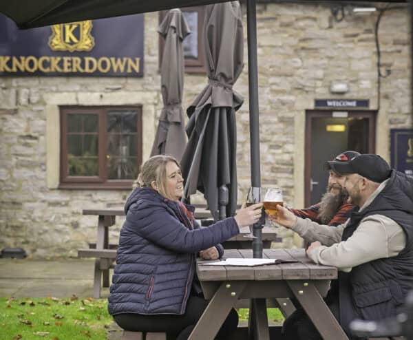TDP recycled plastic picnic table in brown