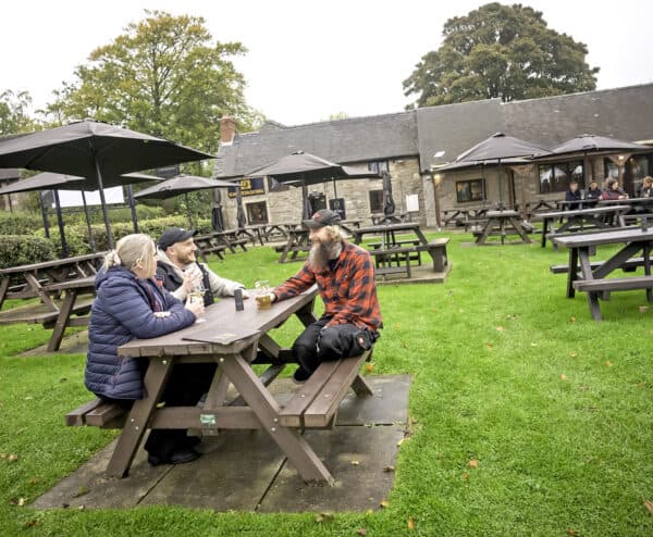 TDP recycled plastic picnic table in brown