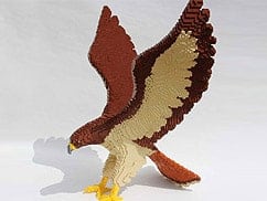recycled plastic brick eagle