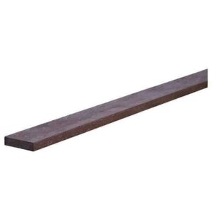 Brown recycled plastic waste rectangular profile