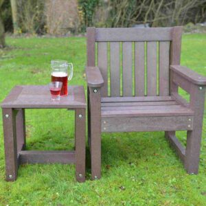 TDP's large Derwent garden chair with valley table