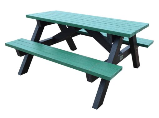 TDP Brassington picnic bench in green & black