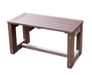 TDP Recycled Plastic Garden Coffee Table in Brown