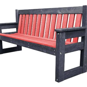 TDP Bakewell Dale 1800mm Bench with Red Slats