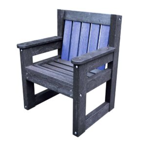 TDP Bakewell Derwent Chair Large Blue Back Slats
