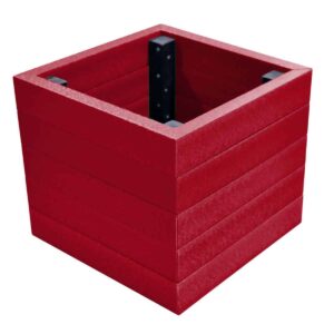 TDPs Cranberry Coloured Recycled Plastic Planter