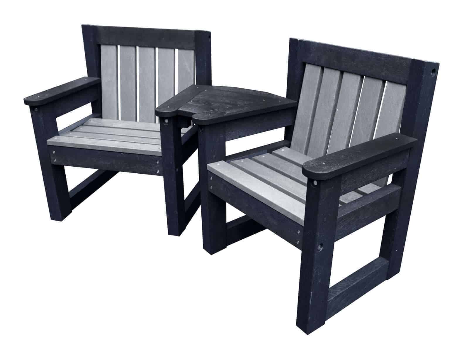 Garden Chair Table Set Made From Recycled Plastic