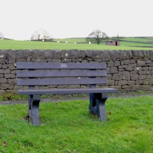 Peak Recycled Plastic Commemorative Bench in Tideswell