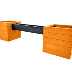 TDP Flagg Planters with Trough Made From Recycled Plastic Waste