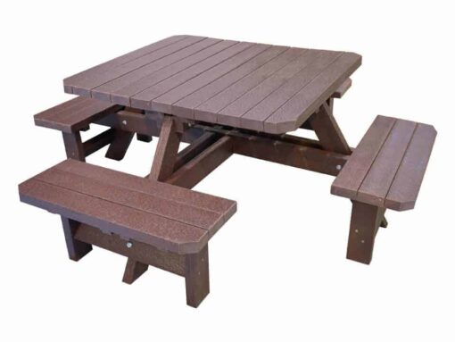 TDP Bradbourne picnic table made from recycled plastic waste