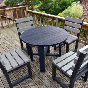 Recycled Plastic Garden Table & Chair Set
