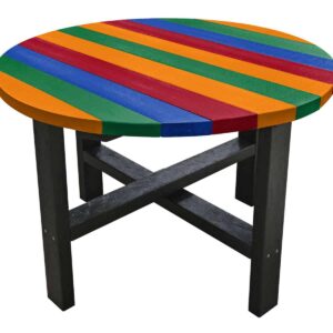 British made heavy duty garden table made from recycled plastic waste
