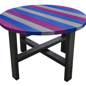 Cool coloured heavy duty garden table that will last a lifetime