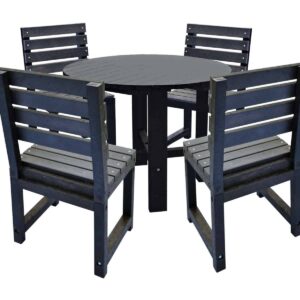 TDP garden table and 4 chairs made from recycled plastic waste
