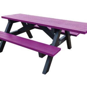 Tansley Wheelchair Access Picnic Table in Purple