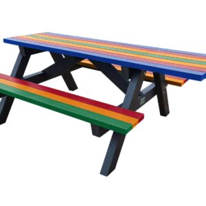 Tansley Wheelchair Access Picnic Table in Rainforest Colours