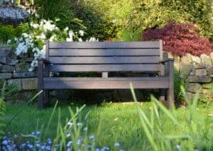 TDP Wirksworth Seat - outdoor/garden bench in Brown with Valley table to match