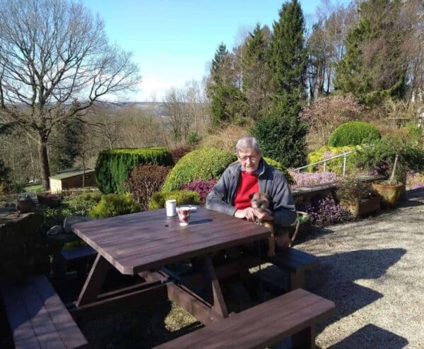 TDP's 8 seater picnic table. UK manufactured from 100% recycled plastic waste