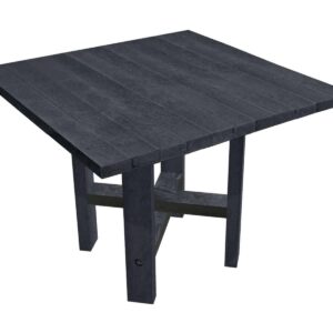 TDPs Hope dining table in black, made from recycled plastic waste