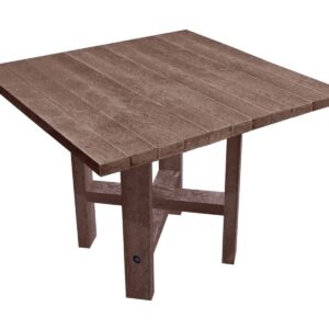 TDPs Hope dining table in brown, made from recycled plastic waste