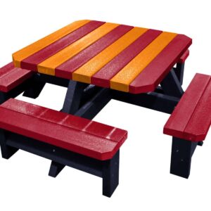 TDP Infant Picnic Table in Fire Colours