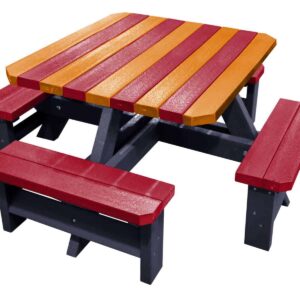 TDP Junior Picnic Table in Fire Colours