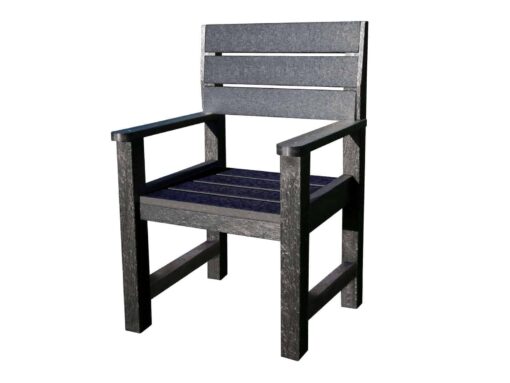 TDP's Belper Chair Black made from recycled plastic waste