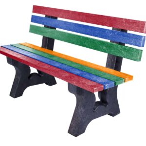 TDP’s Coloured 3 Seater Peak Bench Made from Recycled Plastic