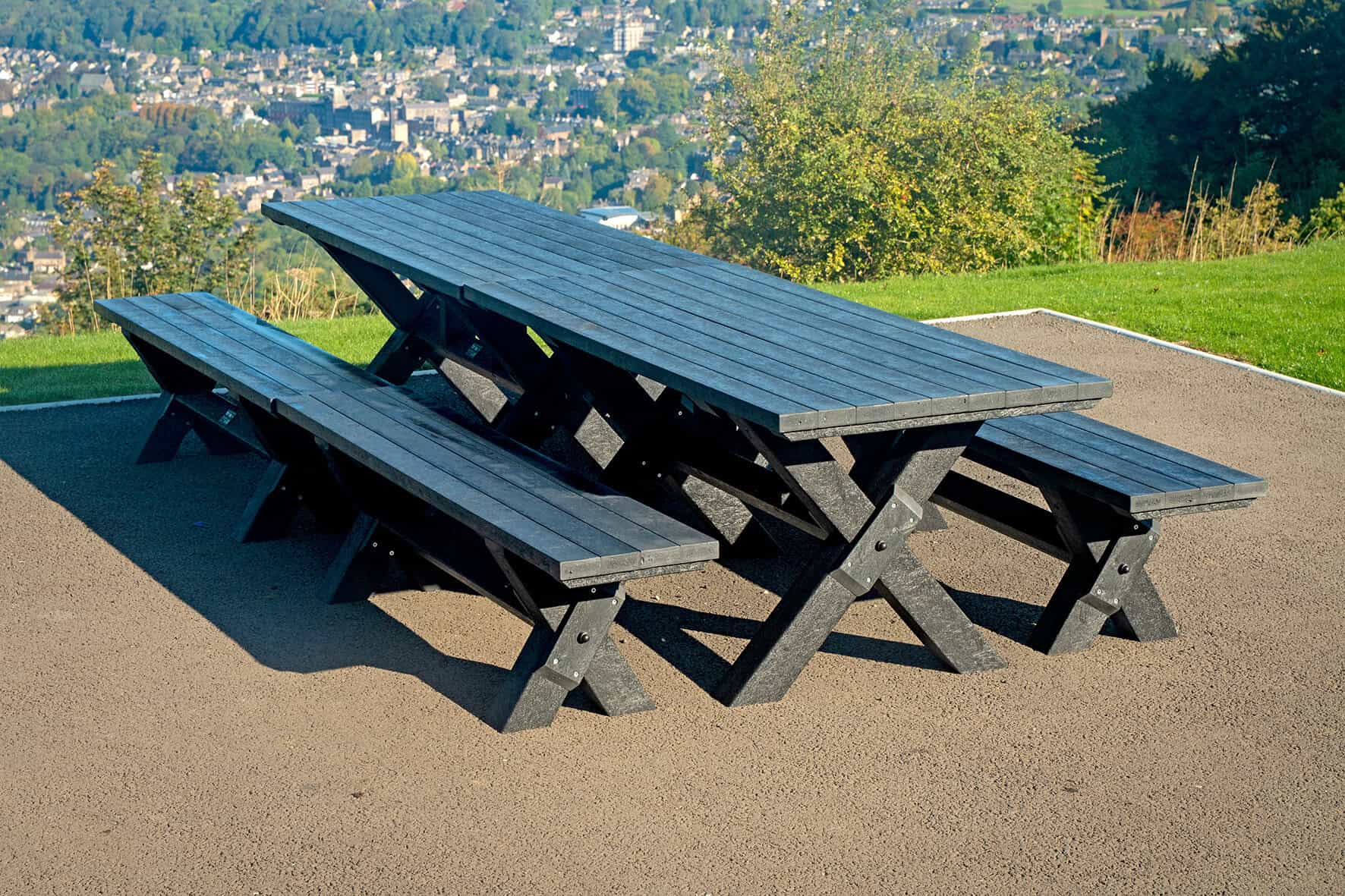 Wheatcroft Garden Dining Set with Benches - Image 5