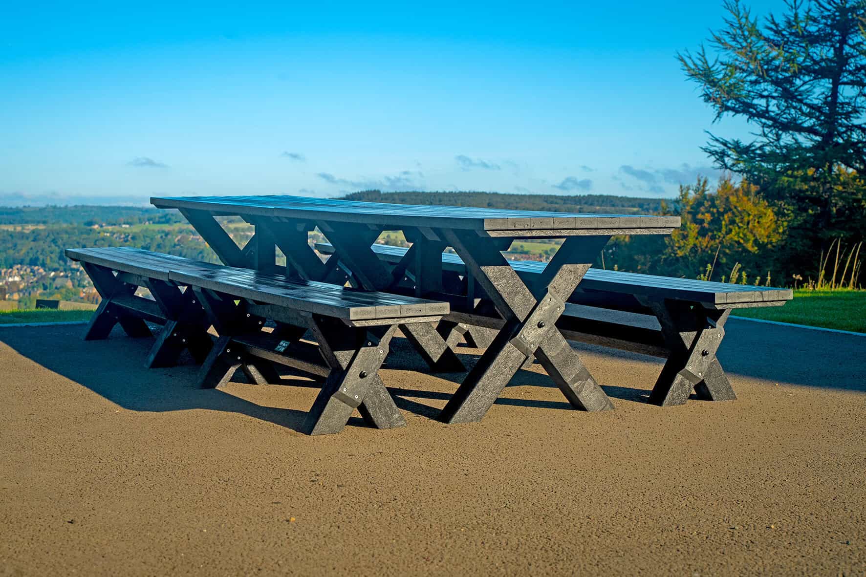 Wheatcroft Garden Dining Set with Benches - Image 4