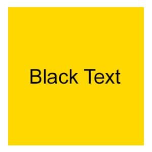 Yellow (Black Text)
