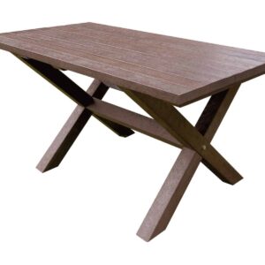 TDP Wheatcroft Table 1500 in Brown colour, dining table will comfortably seat 4/6 people around and made from recycled plastic