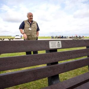 TDP 2m peak bench at RAF Scampton with Plaque and Engraving