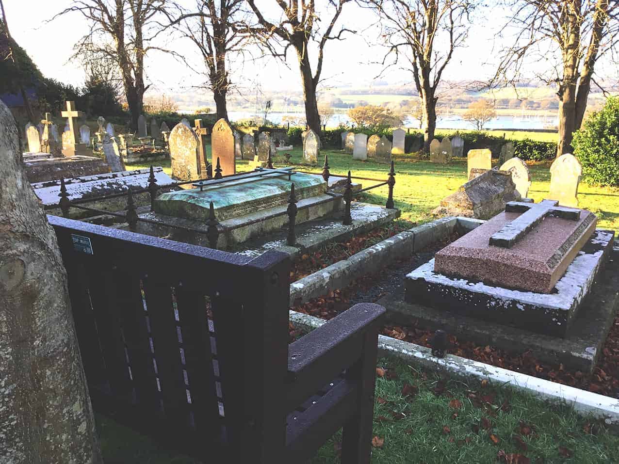 View from a TDP Dale memorial bench made from recycled plastic