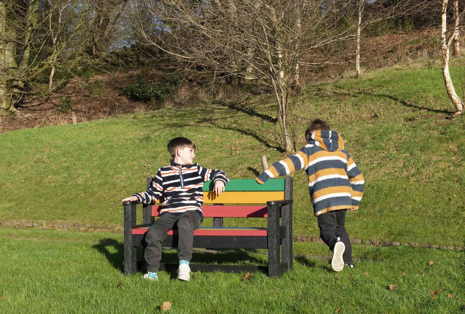 The Iguana a new Children's bench from TDP made from Recycled plastic waste