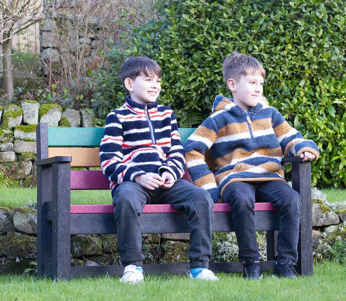 The Iguana a new Children's bench from TDP made from Recycled plastic waste