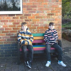 The Iguana a new Children's bench from TDP made from Recycled plastic waste