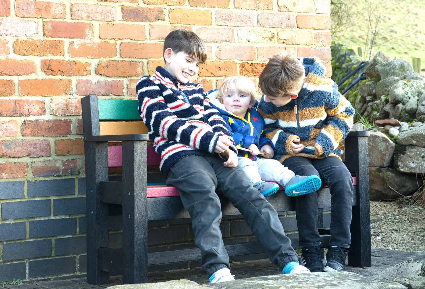 The Iguana a new Children's bench from TDP made from Recycled plastic waste