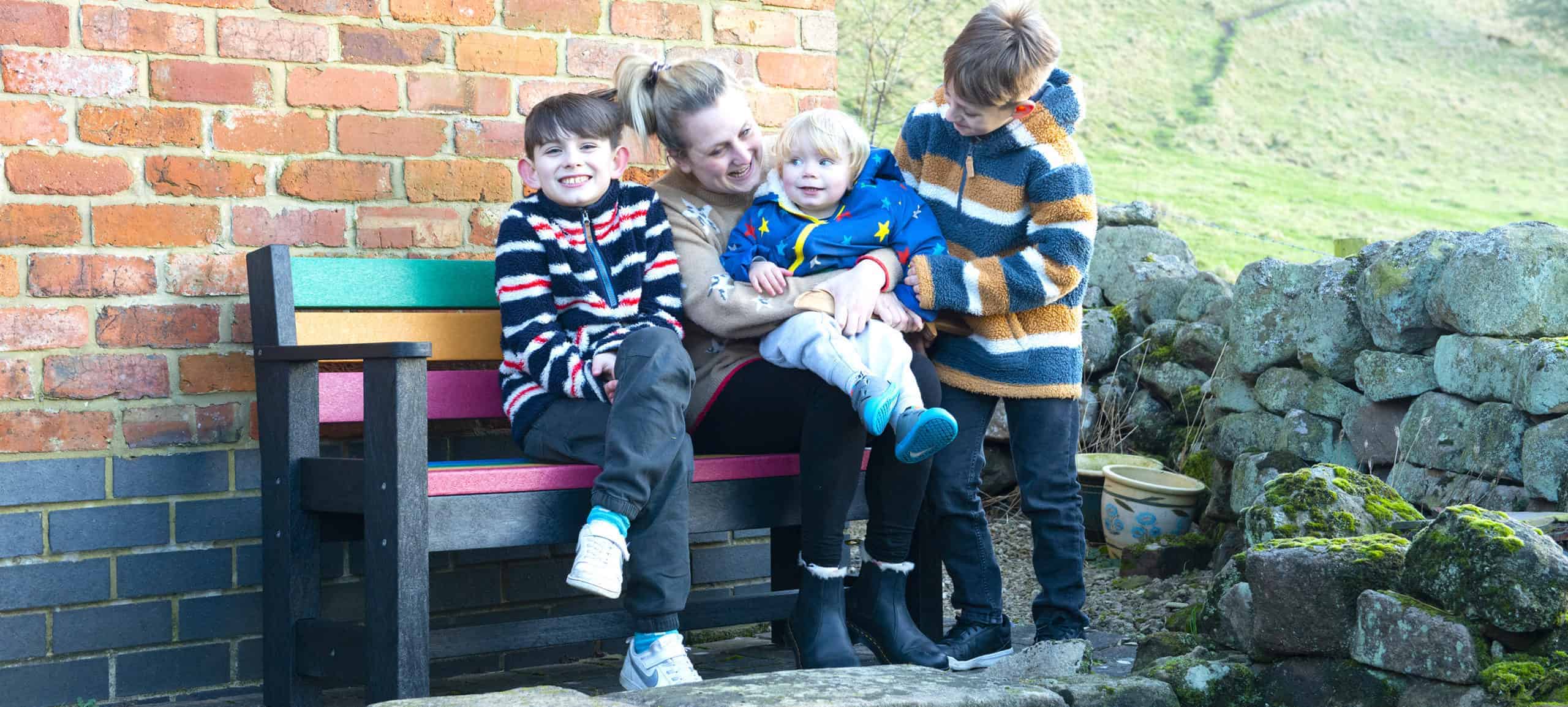 The Iguana a new Children's bench from TDP made from Recycled plastic waste