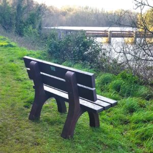 TDP Riber outdoor bench made from recycled Plastic waste