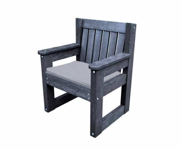 Derwent Large Black - Grey seat cushion