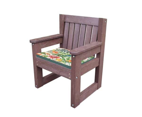 Derwent Large Brown - Tropical seat cushion