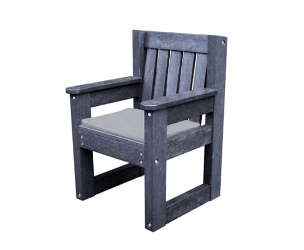 Derwent Small Black - Grey seat cushion