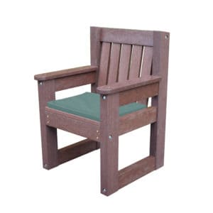 Derwent Small Brown - Green seat cushion
