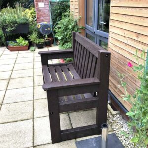 TDP Dale bench 1.5 in Brown side view