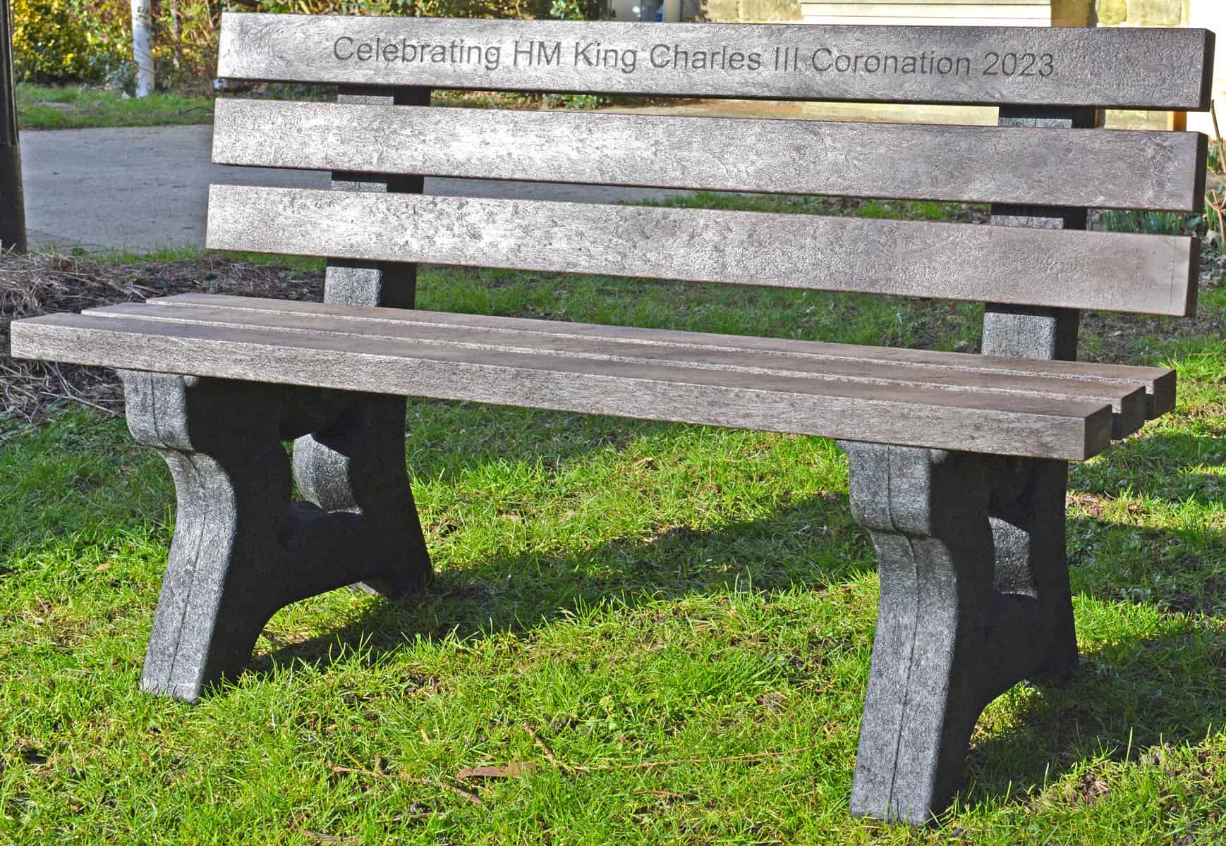 TDP three seater Peak Coronation bench 1.5m in brown