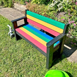 Children's Iguana Seat in Rainforest colours made from Recyled Platic waste by TDP 1