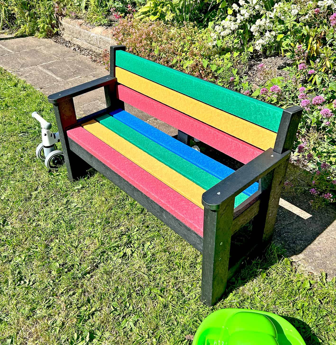Children's Iguana Seat in Rainforest colours made from Recyled Platic waste by TDP 1
